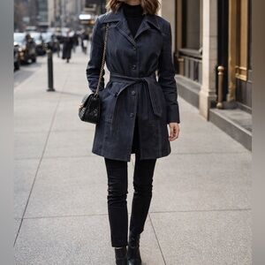 Trina Turk Denim Trench